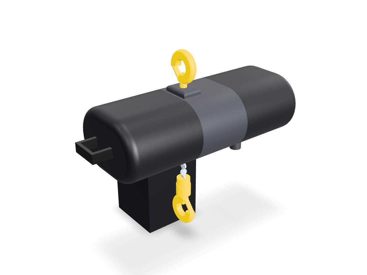 Rendered view of the CM Lodestar D8+ 500 3D model