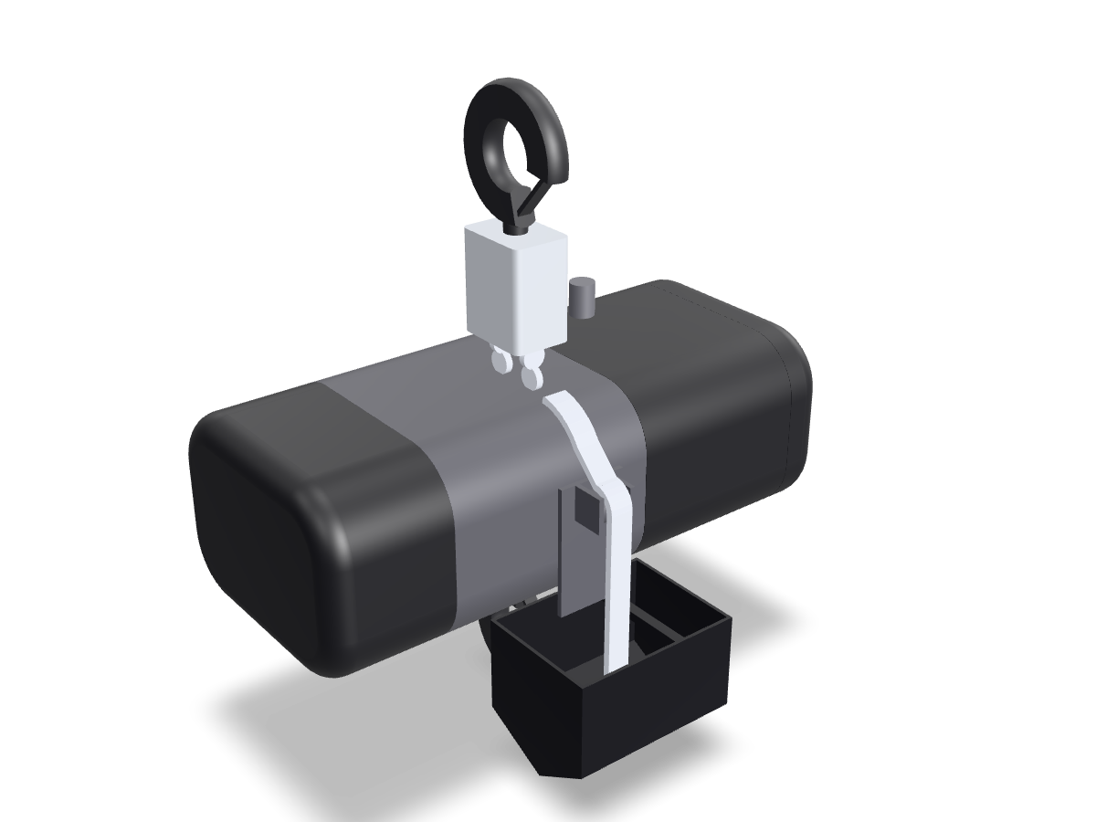 Rendered view of the CM Prostar 272 (600 lb, 2 falls) 3D model