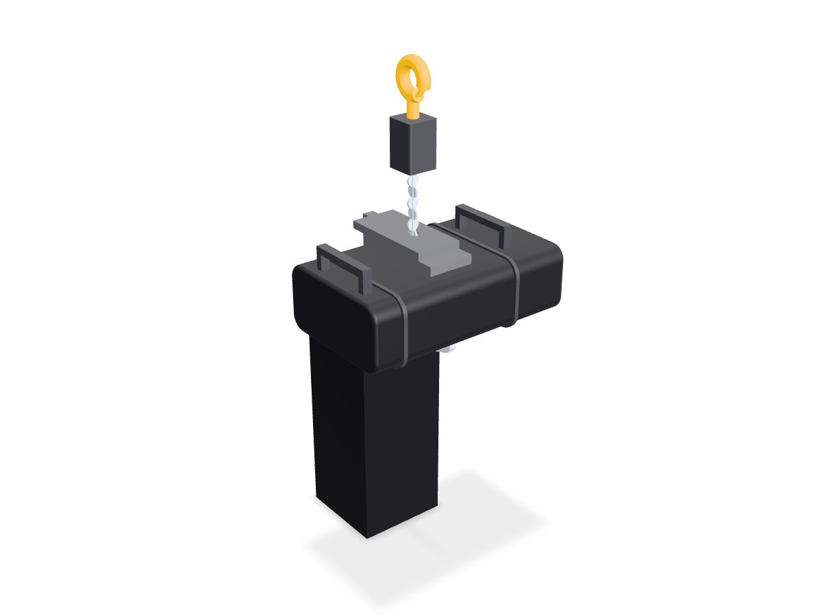 Rendered view of the MOVEKET PLUS-Y 1250 3D model