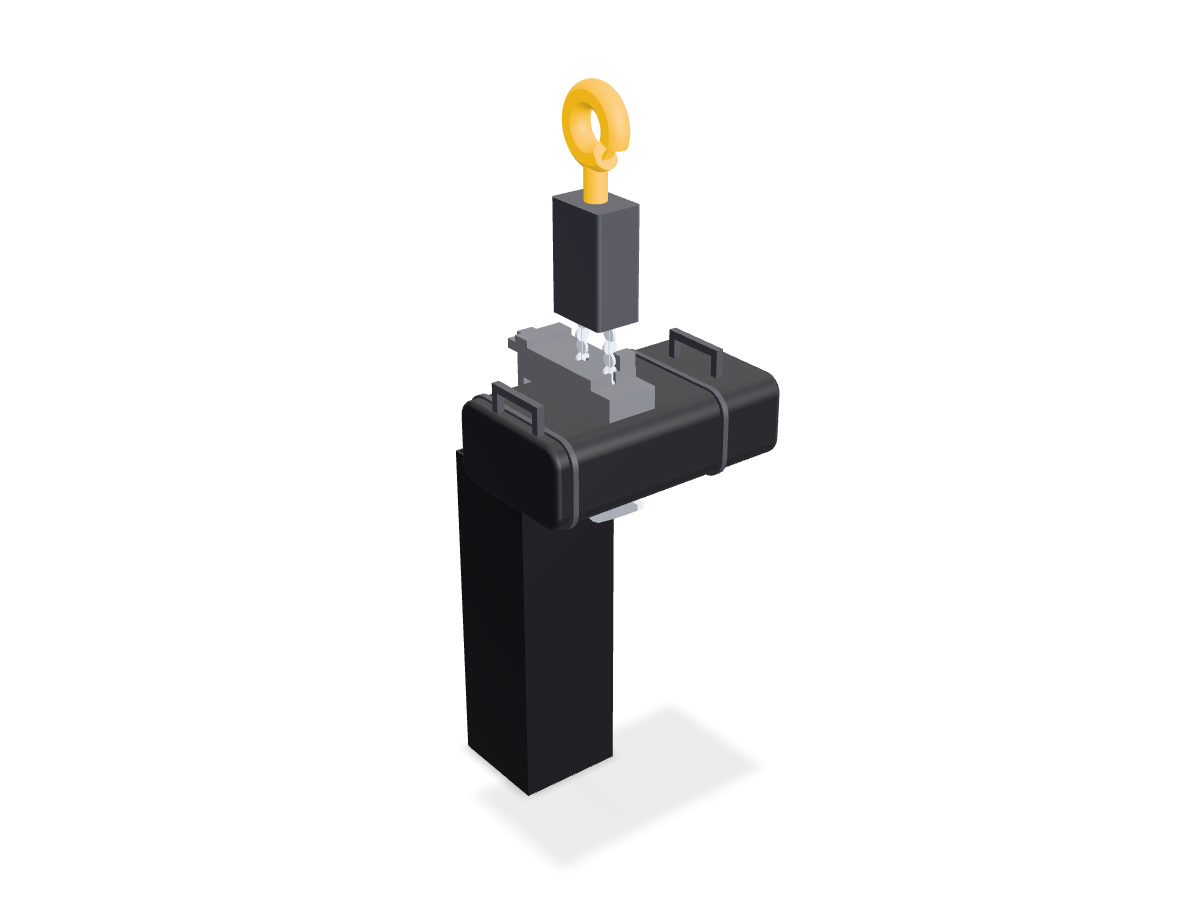 Rendered view of the MOVEKET PROstage 2000 3D model